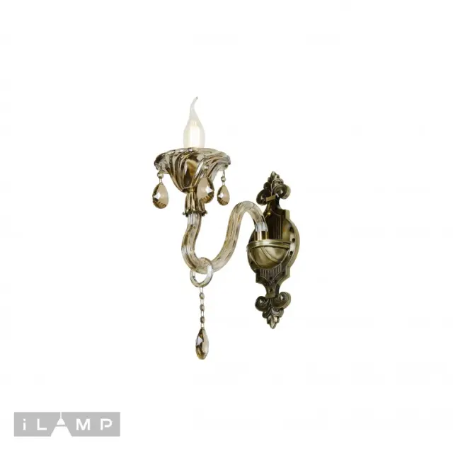 Бра iLamp 61082/1 BR ASIA — бронза, ракурс 3
