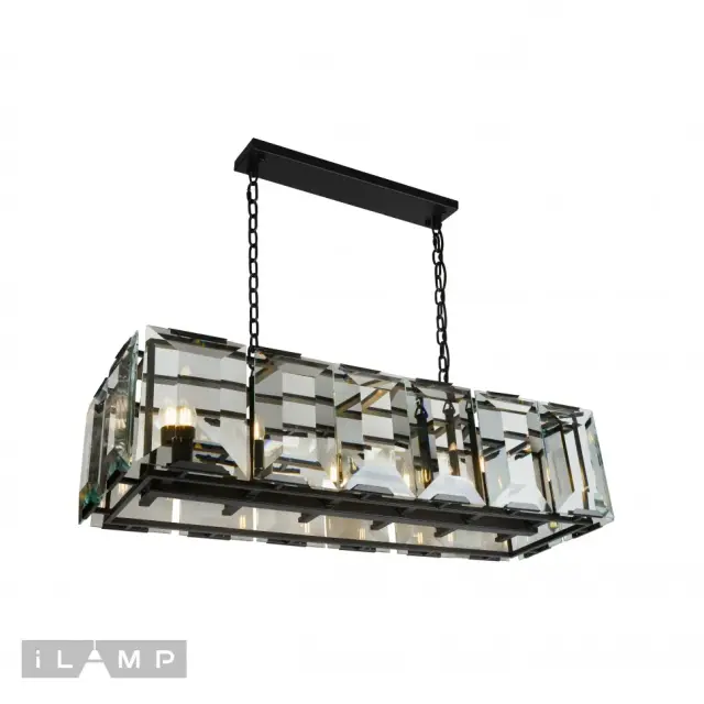 Люстра iLamp 6109L-100 BK PANORAMA — черный, ракурс 2