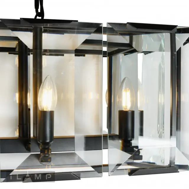 Люстра iLamp 6109L-100 BK PANORAMA — черный, ракурс 3