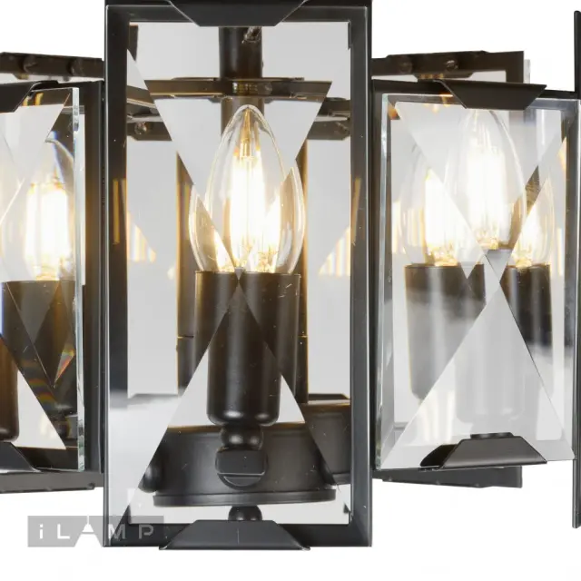 Люстра iLamp 6113-360 BK PANORAMA — черный, ракурс 2