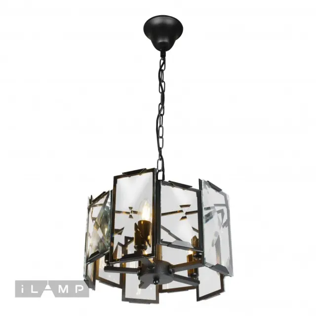 Люстра iLamp 6113-360 BK PANORAMA — черный, ракурс 3