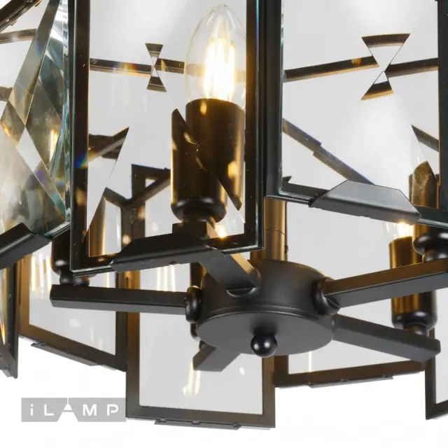 Люстра iLamp 6113-360 BK PANORAMA — черный, ракурс 4