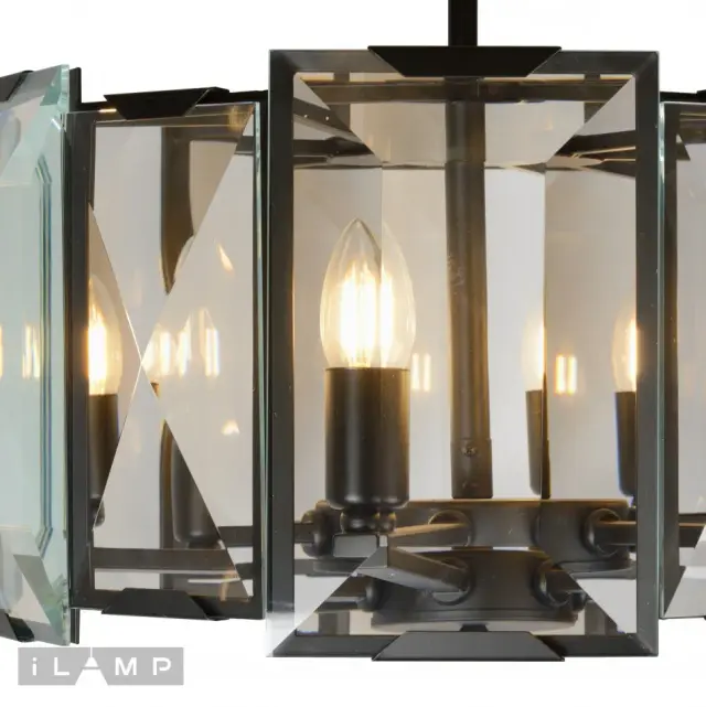 Люстра iLamp 6113-550BK PANORAMA — черный, ракурс 3