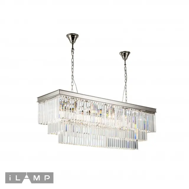 Светильник iLamp 6119-1200 NIC TRIUMPH — никель, ракурс 2