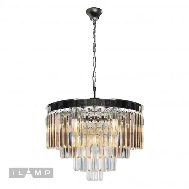 Люстра iLamp 7382/6+3+1P CR TRIUMPH — хром, ракурс 2