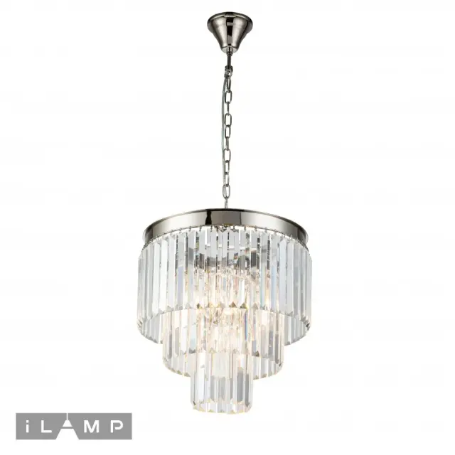 Люстра iLamp 7383/6P NIC TRIUMPH — никель, ракурс 2