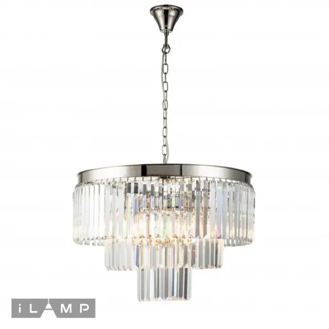 Люстра iLamp 7383/8P NIC TRIUMPH — никель