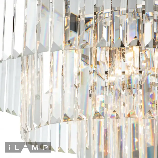 Люстра iLamp 7383/8P NIC TRIUMPH — никель, ракурс 4
