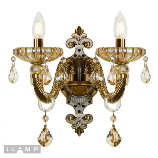 Бра iLamp 81069-2 BR ASIA — бронза