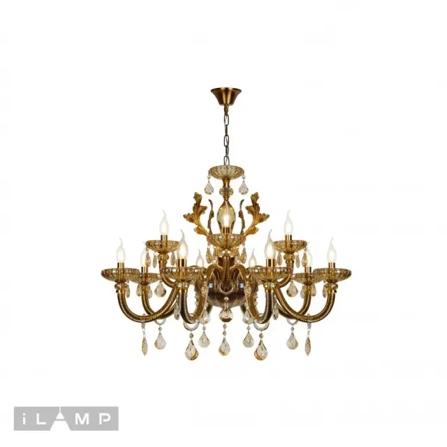 Люстра iLamp 81069-8+4 BR ASIA — бронза
