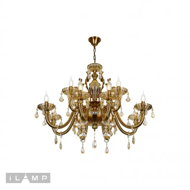 Люстра iLamp 81069-8+4 BR ASIA — бронза, ракурс 2