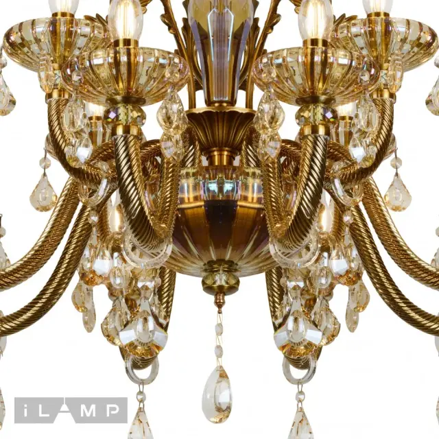Люстра iLamp 81069-8+4 BR ASIA — бронза, ракурс 4
