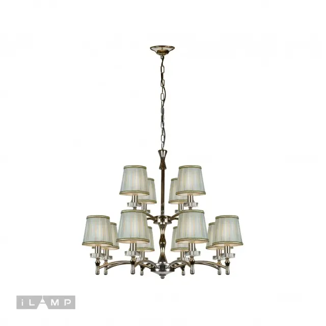 Люстра iLamp 82336/8+4 CR OLIVIA — хром