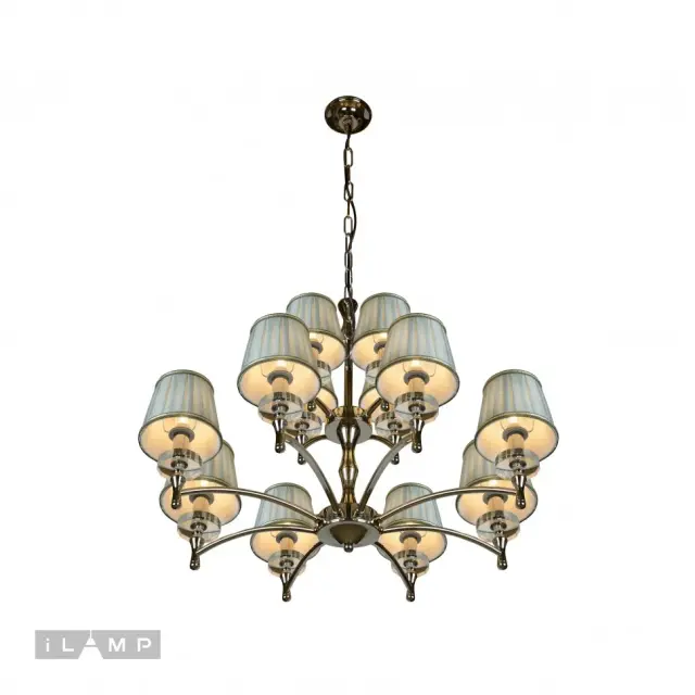 Люстра iLamp 82336/8+4 CR OLIVIA — хром, ракурс 2