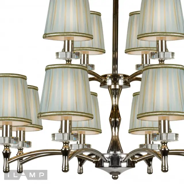 Люстра iLamp 82336/8+4 CR OLIVIA — хром, ракурс 3