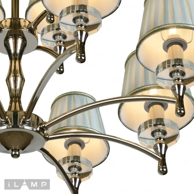 Люстра iLamp 82336/8+4 CR OLIVIA — хром, ракурс 4