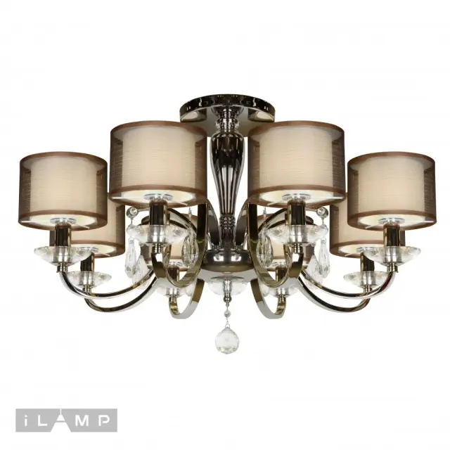 Люстра iLamp 88210/8 CR SOFIA — хром, ракурс 2