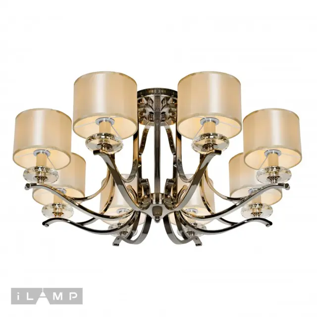 Люстра iLamp 88389/8 CR LONDON — хром, ракурс 2