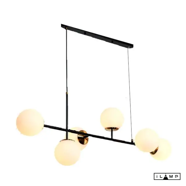 Светильник iLamp 9136P/6 BK-WH GOLDEN — черный