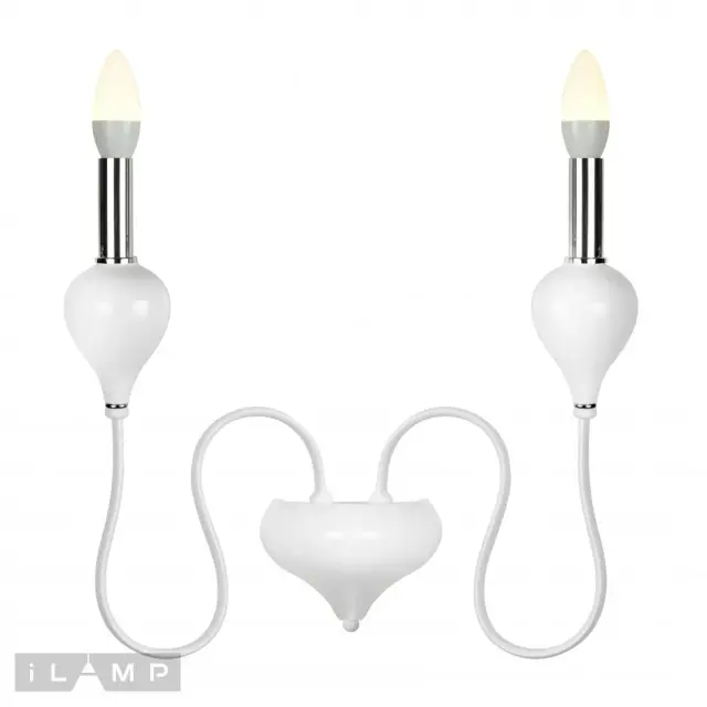 Бра iLamp B88003-2 WH LADY — белый, ракурс 2