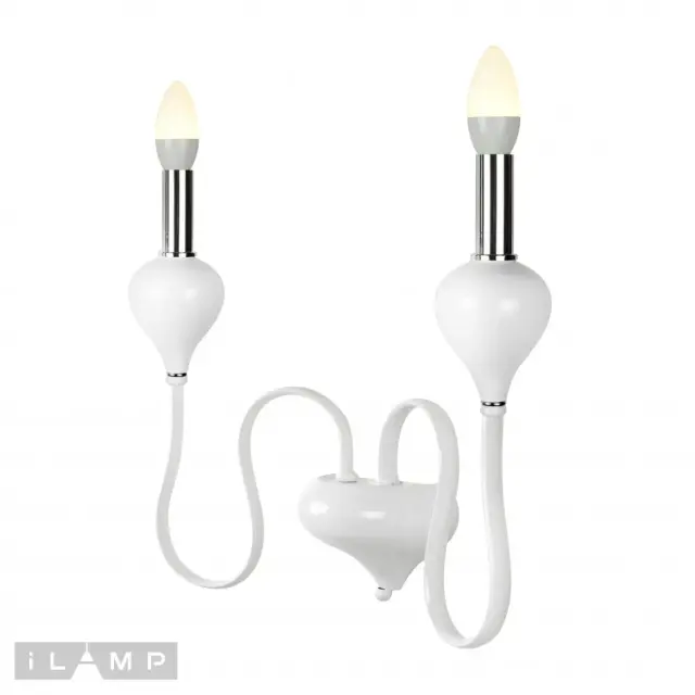 Бра iLamp B88003-2 WH LADY — белый, ракурс 3