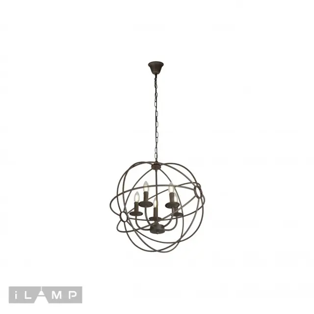 Люстра iLamp Loft 213-5 BALANCE — коричневый, ракурс 2