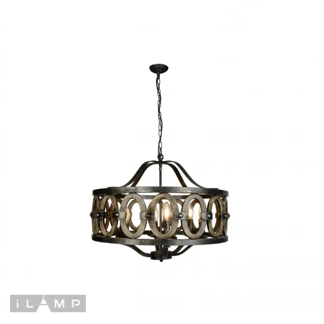 Люстра iLamp Loft192-6 ORGANIC — черный