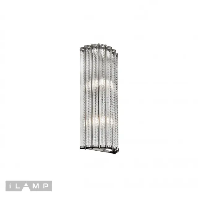 Бра iLamp MB0266-2 Silver MANHATTAN — никель, ракурс 3