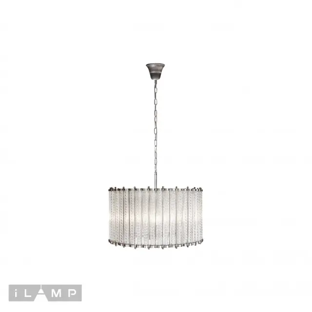 Люстра iLamp MD0266-4B Silver MANHATTAN — никель, ракурс 2