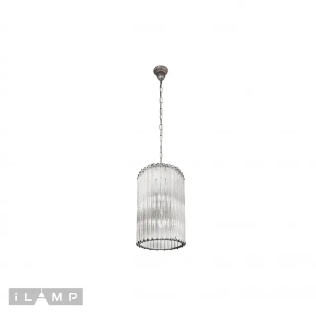 Люстра iLamp MD0266-6 Silver MANHATTAN — никель, ракурс 2