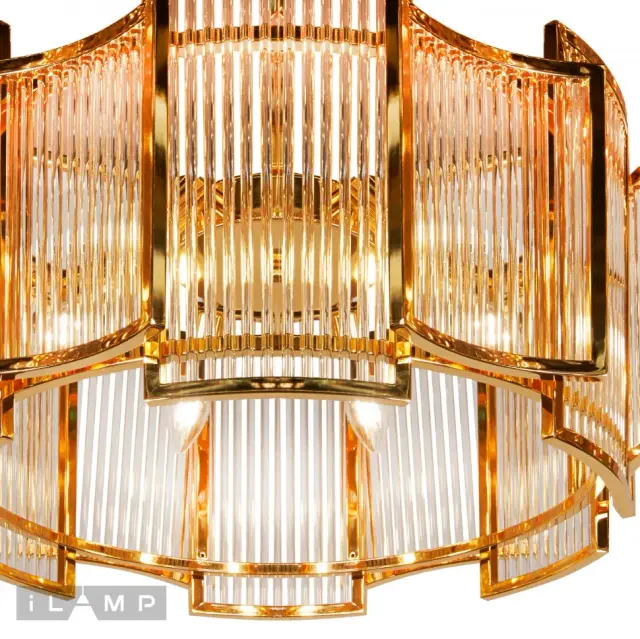 Люстра iLamp MD0276-6A TRIBECA — золотой, ракурс 4
