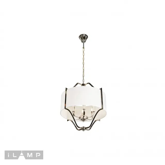 Люстра iLamp P2442-6 Nickel DIVOLE — никель, ракурс 2