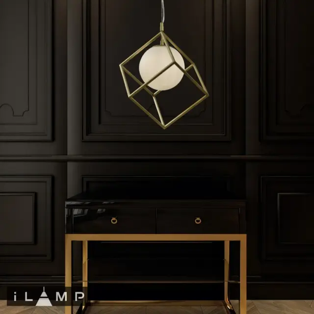 Светильник iLamp P2483-1S GD GOLDEN — золотой, ракурс 2