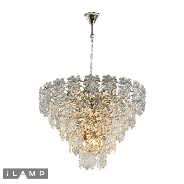 Люстра iLamp P2545-18 NIC HOMY — никель