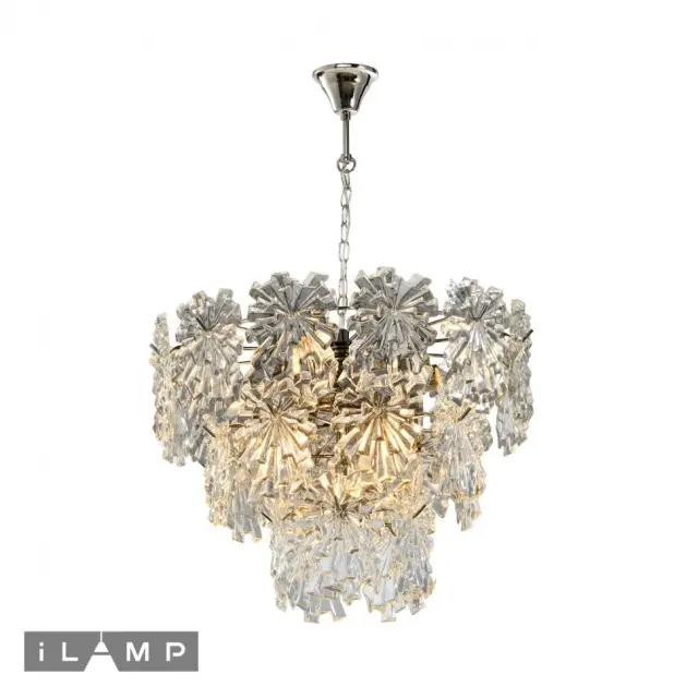 Люстра iLamp P2545-8 NIC HOMY — никель
