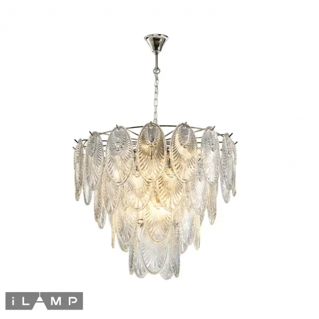 Люстра iLamp P2548-12 NIC GRAMERCY — никель