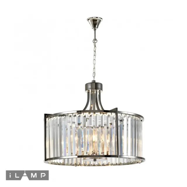 Люстра iLamp P2553-6 NIC QEENS — никель