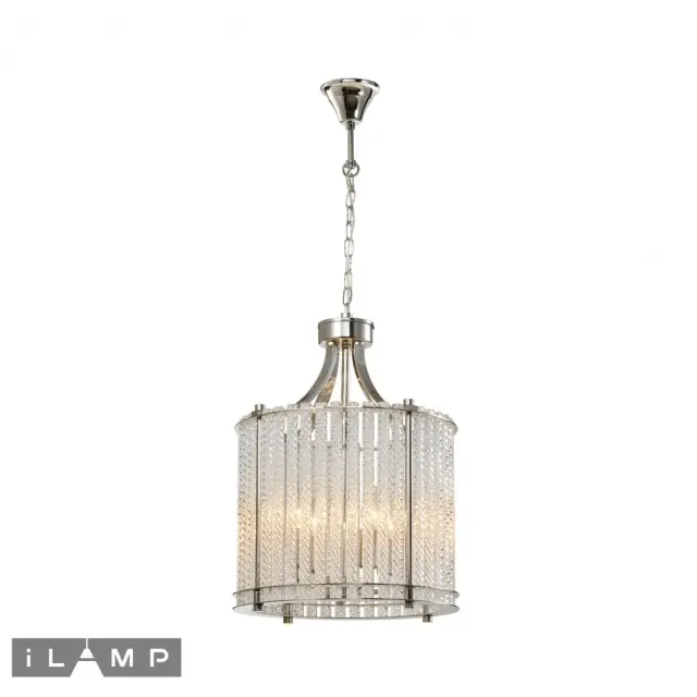 Люстра iLamp P2554-4 NIC MANHATTAN — никель