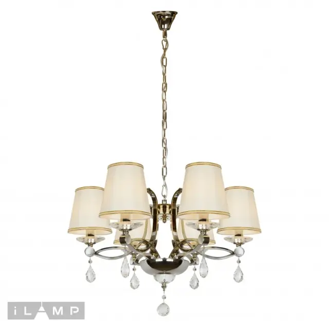 Люстра iLamp P7505-6 nic CENTO — никель