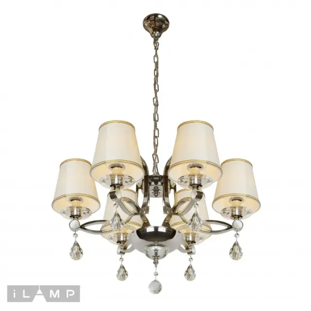 Люстра iLamp P7505-6 nic CENTO — никель, ракурс 2