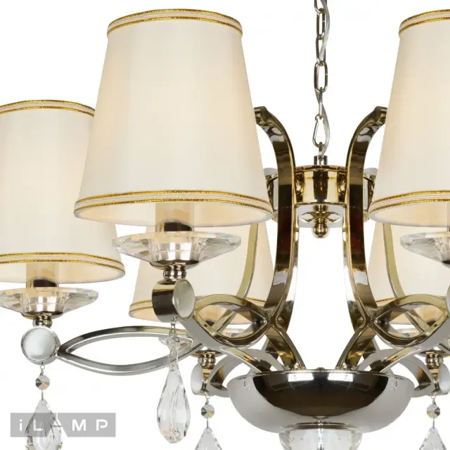 Люстра iLamp P7505-6 nic CENTO — никель, ракурс 3