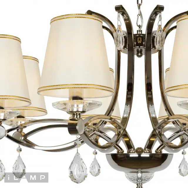 Люстра iLamp P7505-8 nic CENTO — никель, ракурс 3