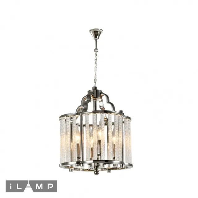 Люстра iLamp P9501-4 NIC QEENS — никель