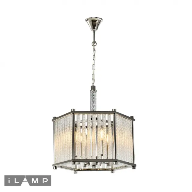 Люстра iLamp P9509-4 NIC RICH — никель