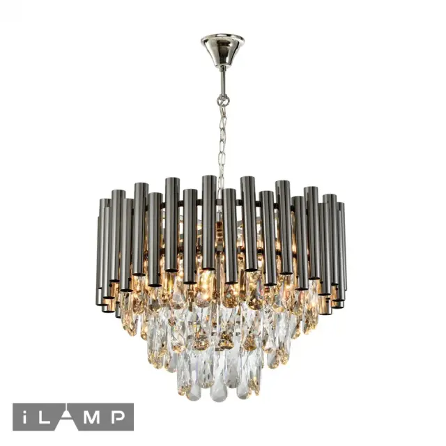 Люстра iLamp P9510-4 NIC SAVAGE — никель