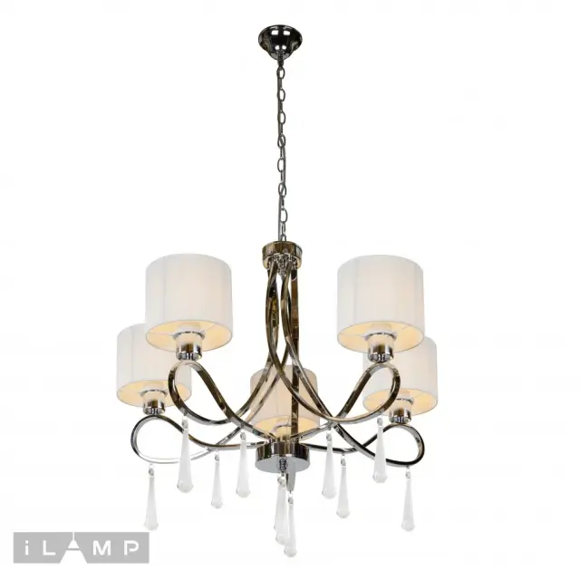 Люстра iLamp RM1029/5CR BELLA — хром, ракурс 2