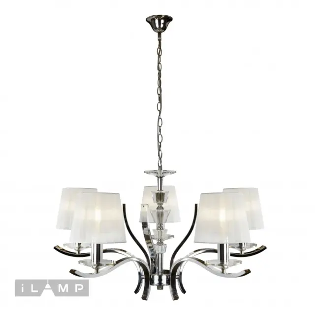 Люстра iLamp RM5231/5CR OMEGA — хром, ракурс 2