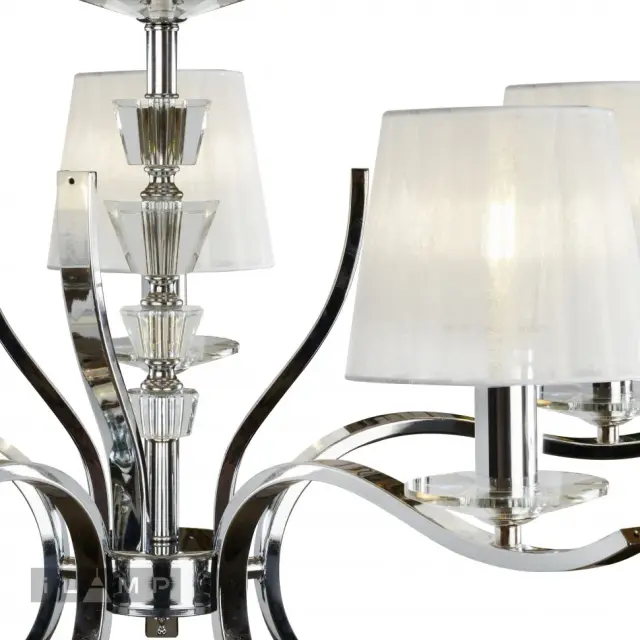 Люстра iLamp RM5231/5CR OMEGA — хром, ракурс 4