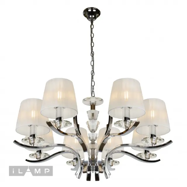 Люстра iLamp RM5231/8CR OMEGA — хром