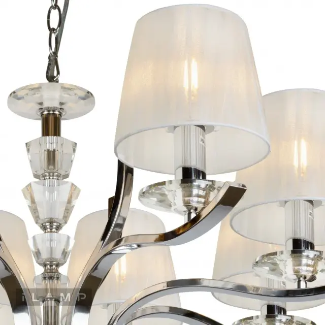 Люстра iLamp RM5231/8CR OMEGA — хром, ракурс 4